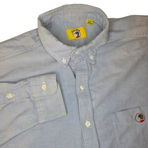 Duck Head Men's Light Blue Button Down Long Sleeve Shirt Classic Fit Size L Y2K